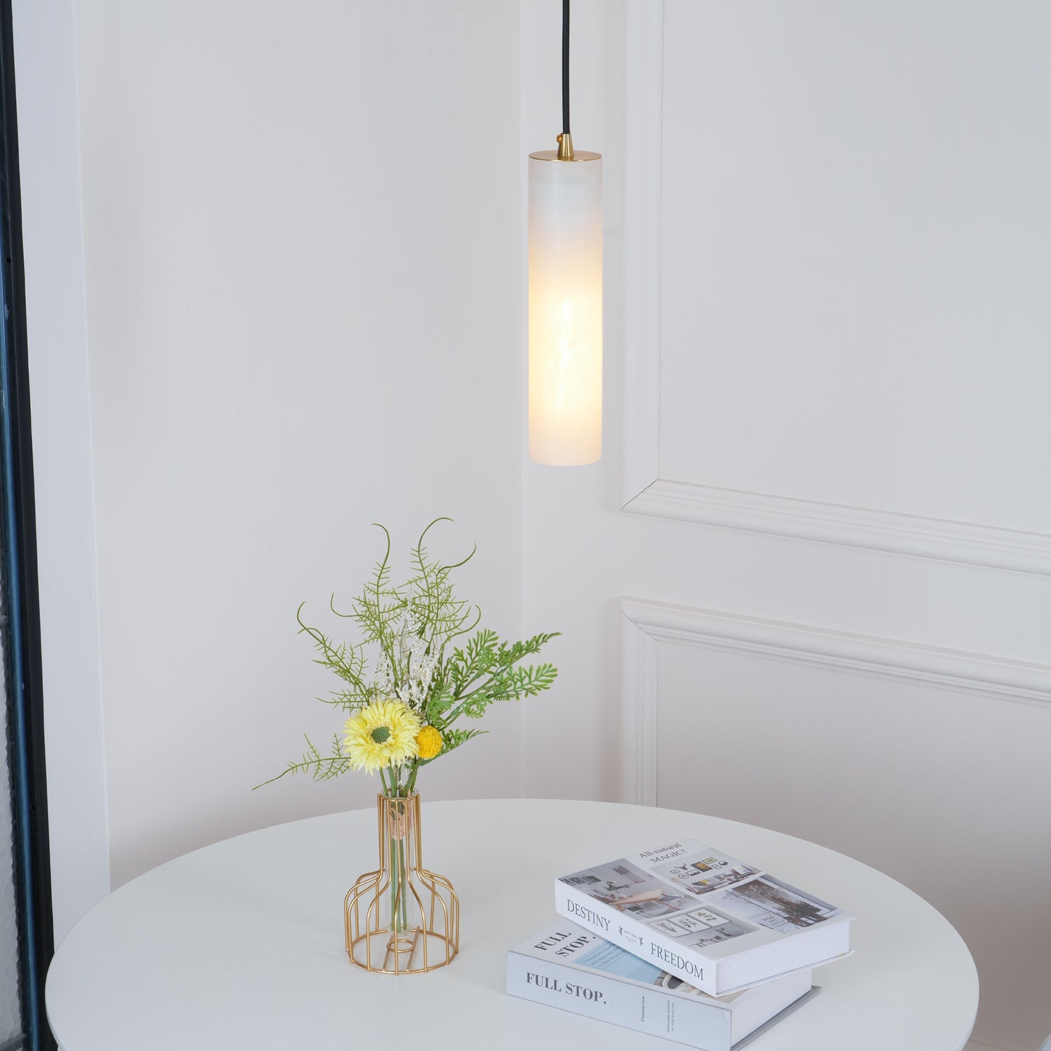Silo Alabaster Pendant Light