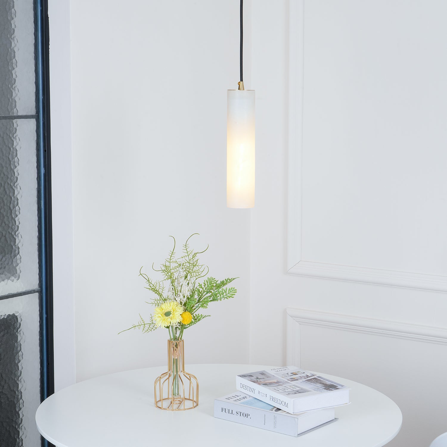 Silo Alabaster Pendant Light