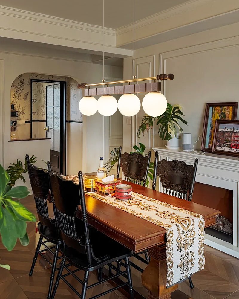 Sinuara Ribbon Globe Linear Chandelier