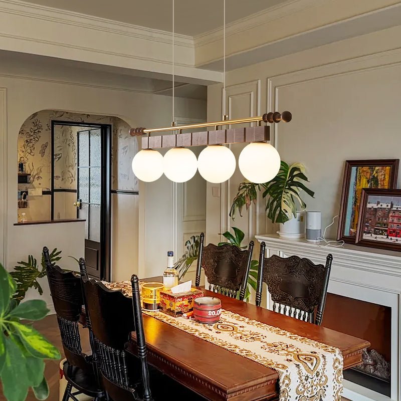 Sinuara Ribbon Globe Linear Chandelier