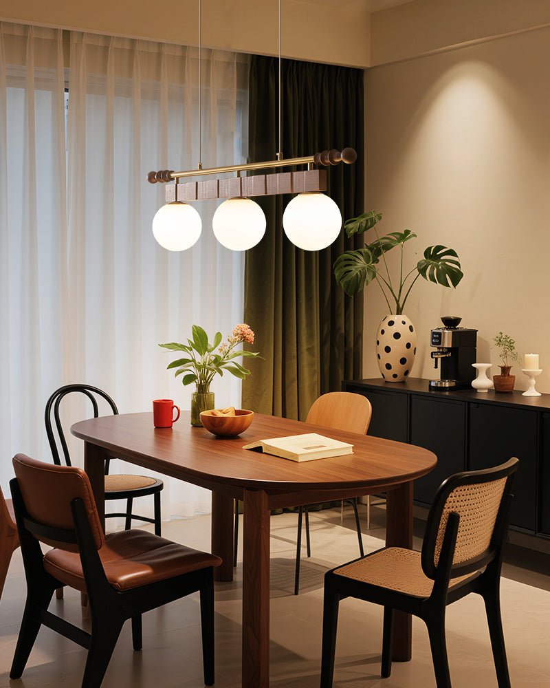 Sinuara Ribbon Globe Linear Chandelier
