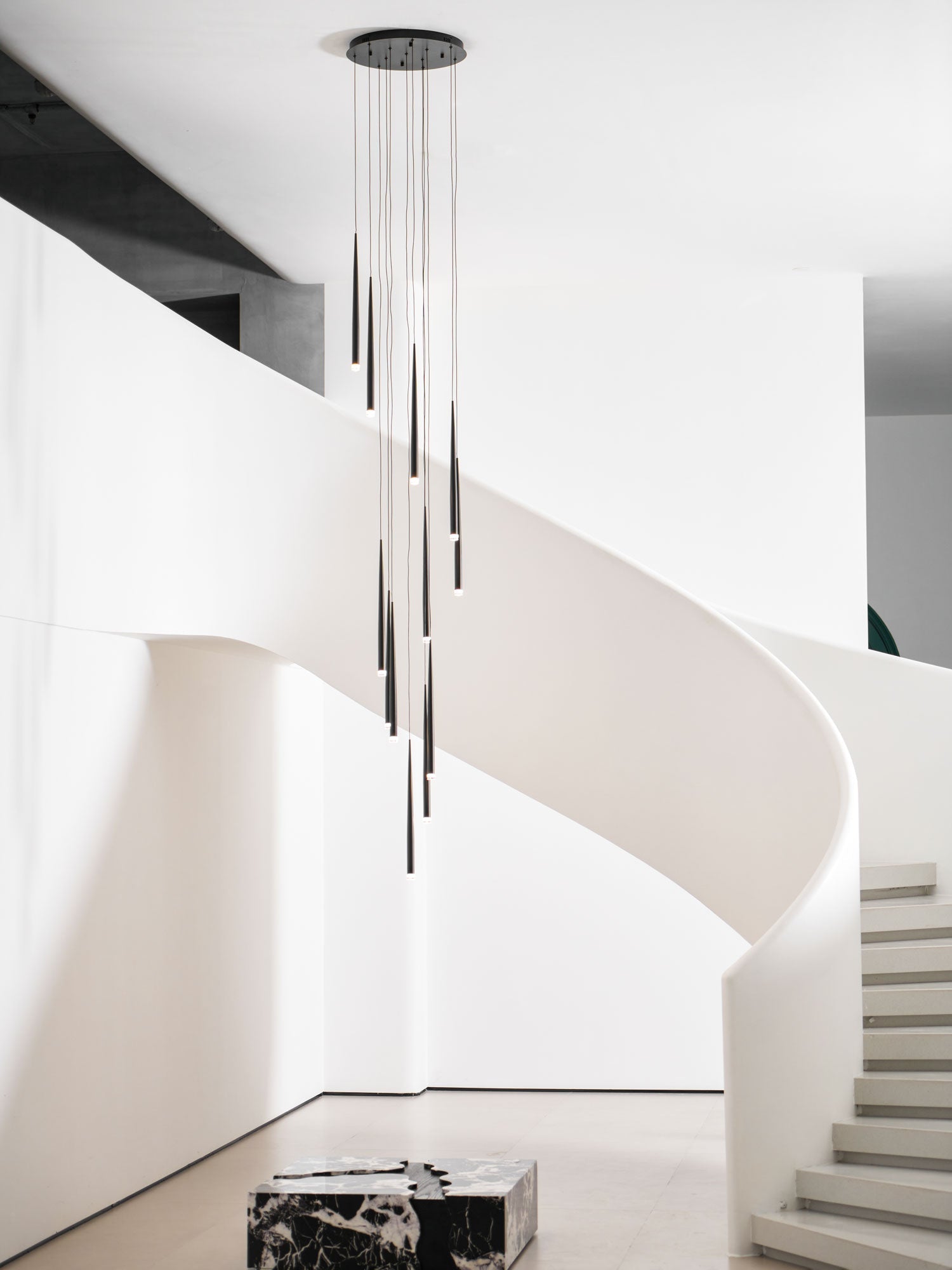 Slender Cone Chandelier