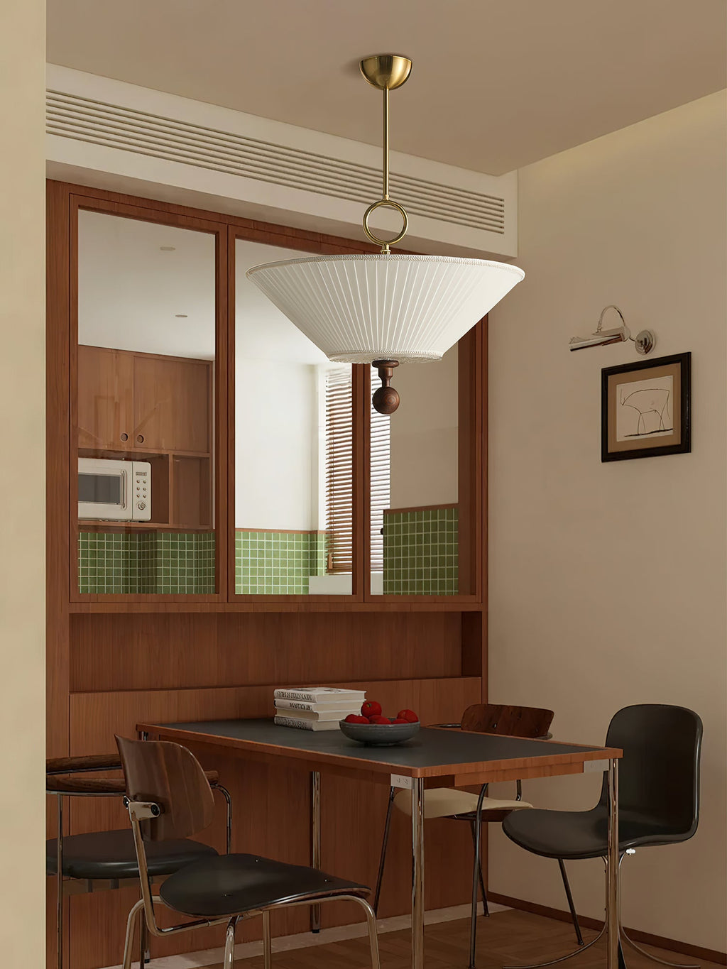 Lampă suspendată plisată Solaria