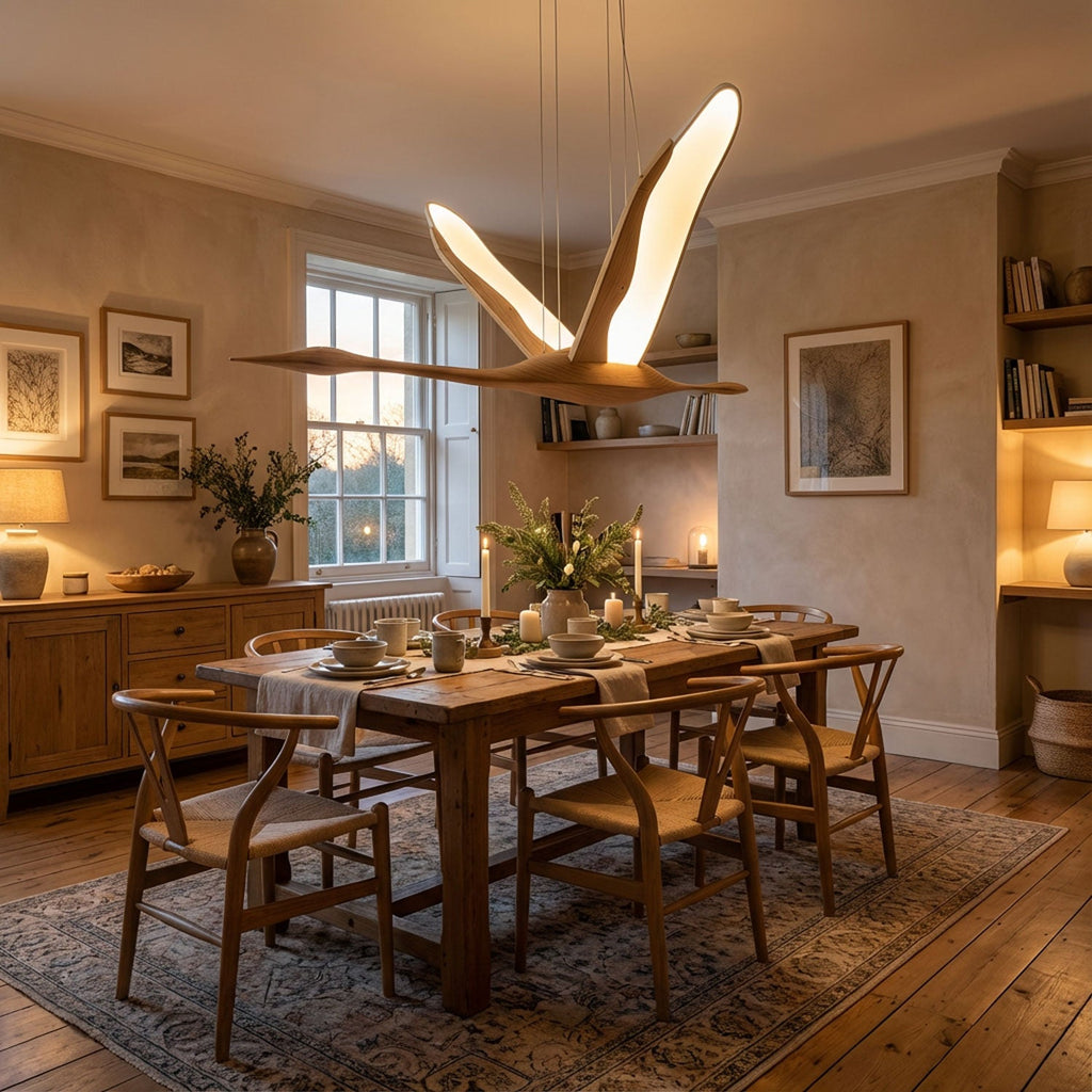 Solitude Crane Pendant Lamp