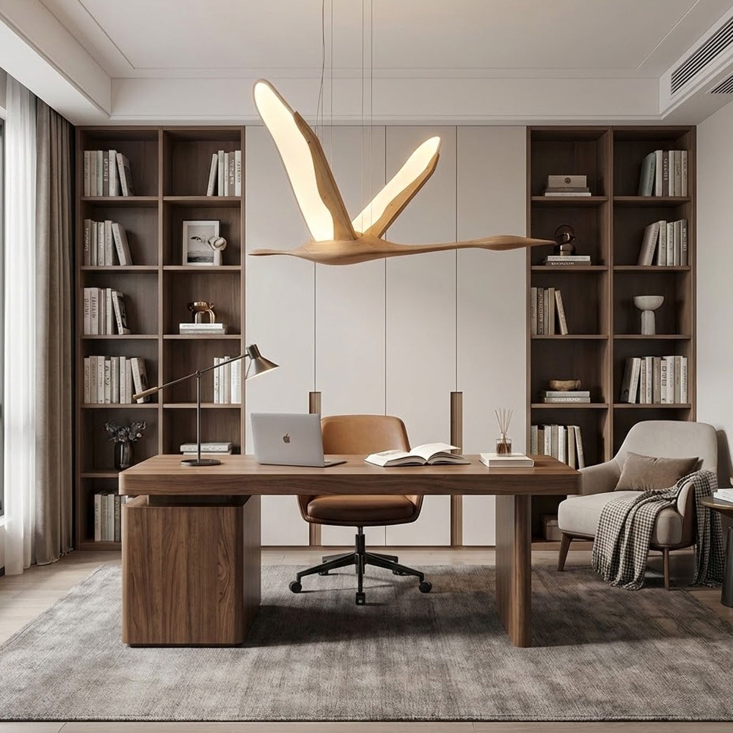 Solitude Crane Pendant Lamp