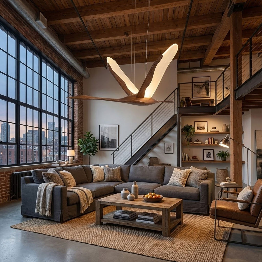 Solitude Crane Pendant Lamp