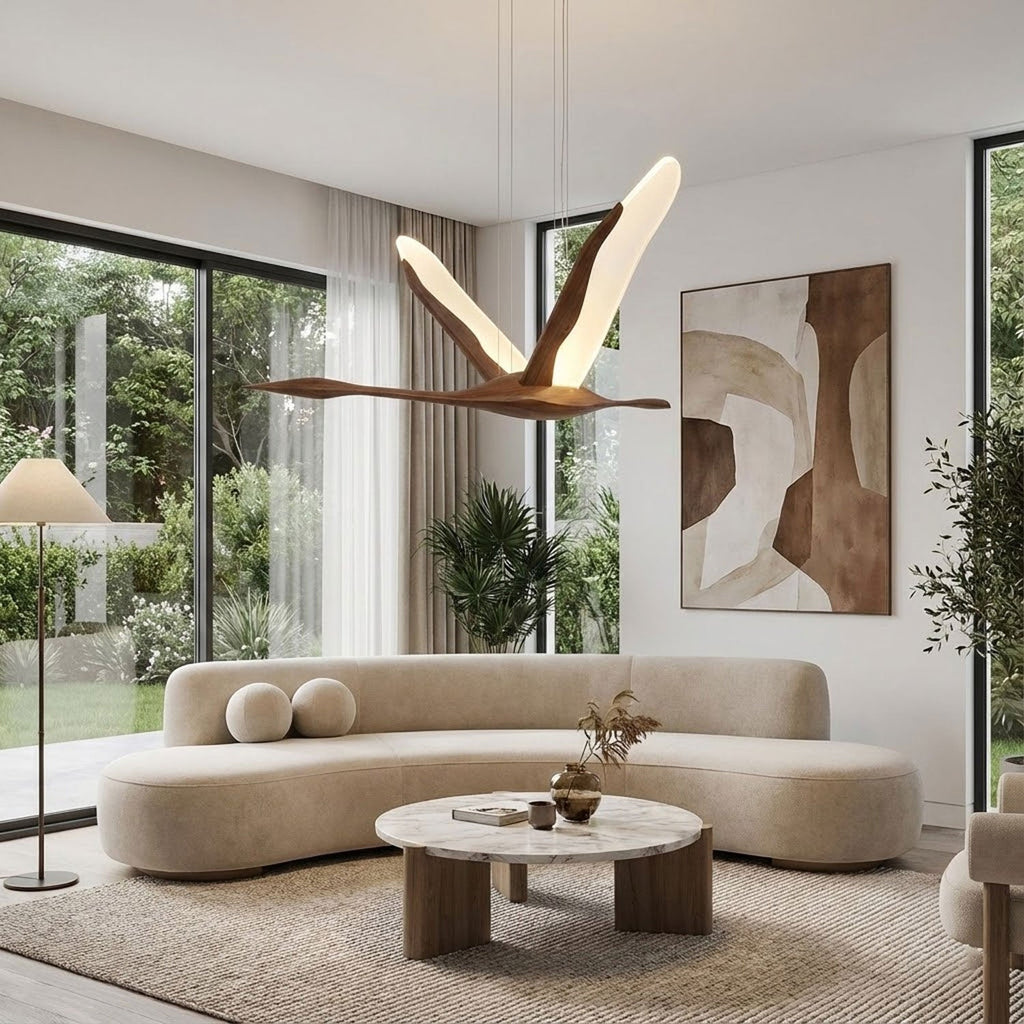 Solitude Crane Pendant Lamp