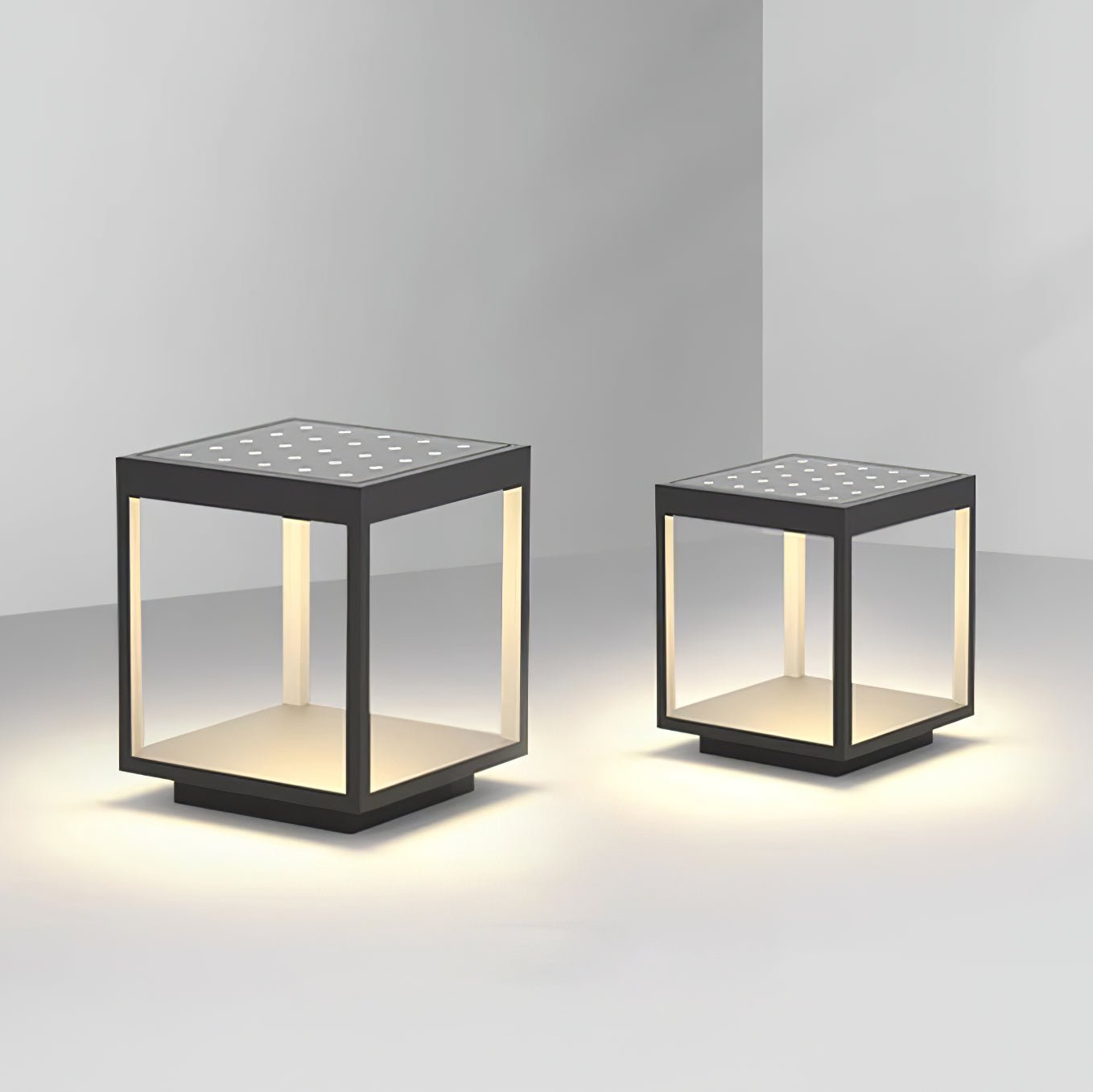 Square Frame Post Outdoor Light