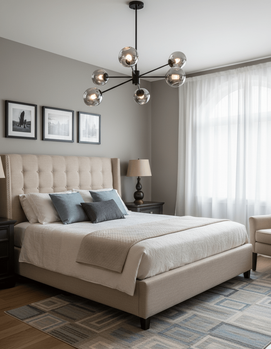 Staggered Glass 6 Light Chandelier