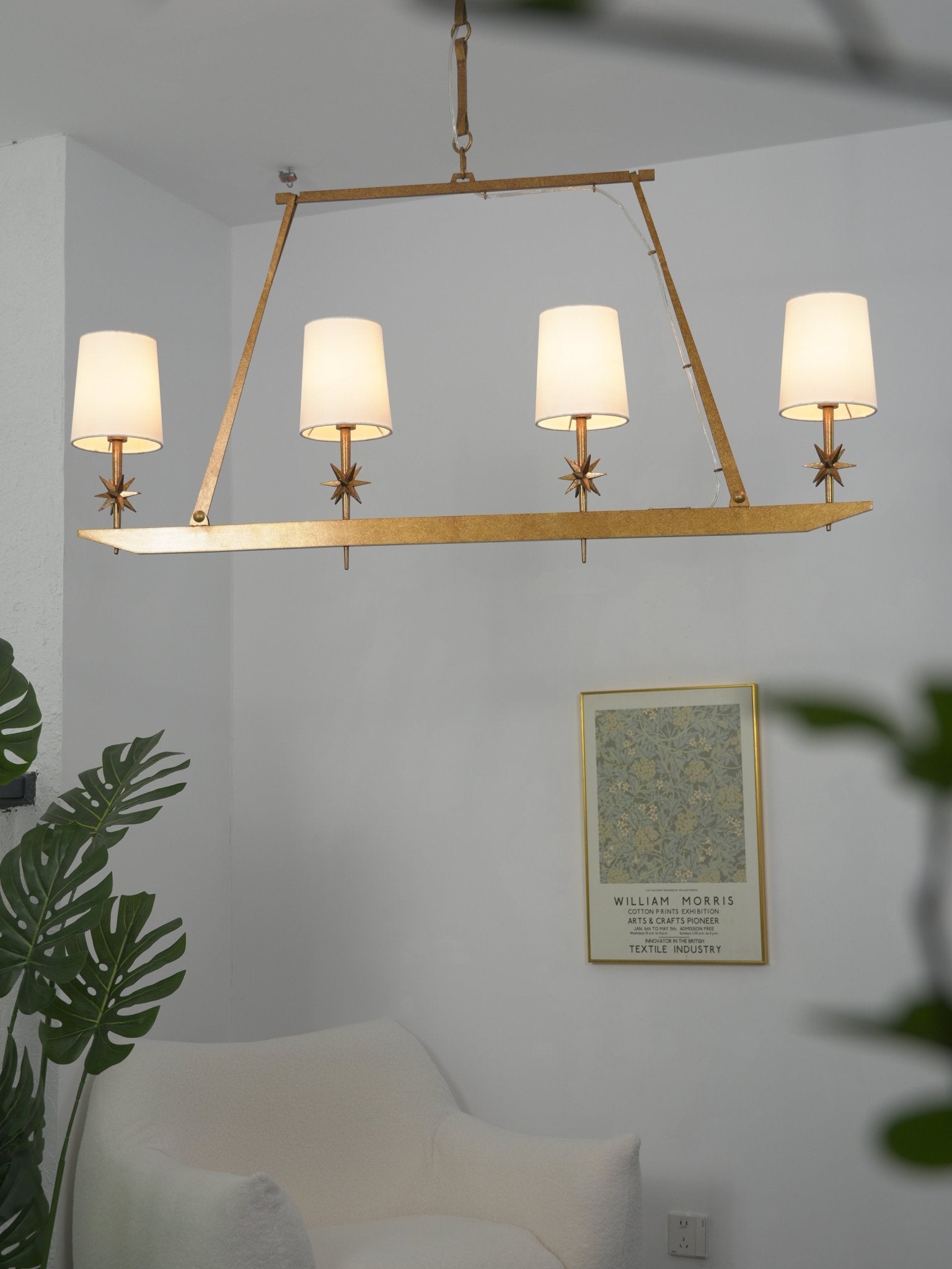 Stellar Frame Linear Chandelier