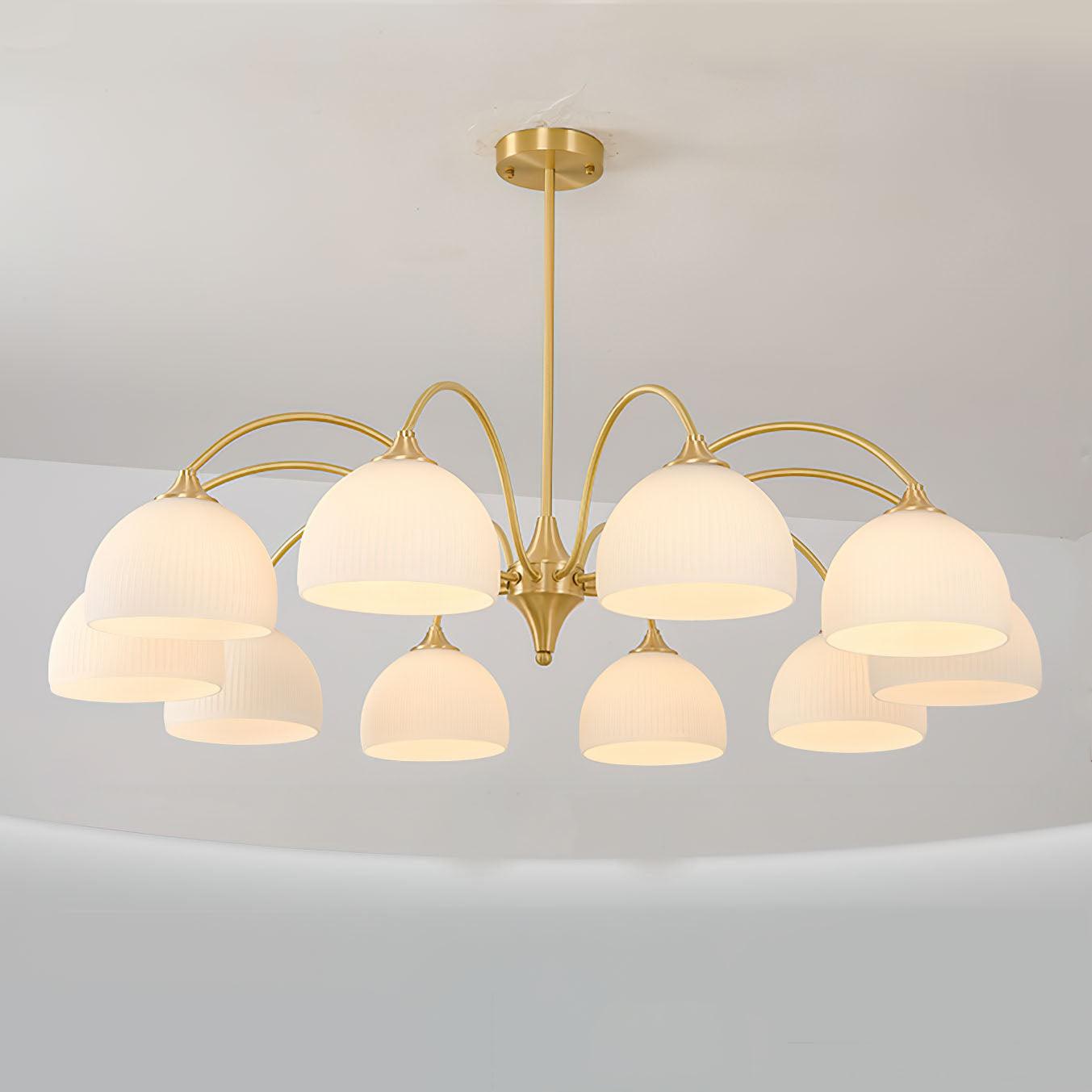 Striped Glass Bowl Chandelier - Vakkerlight