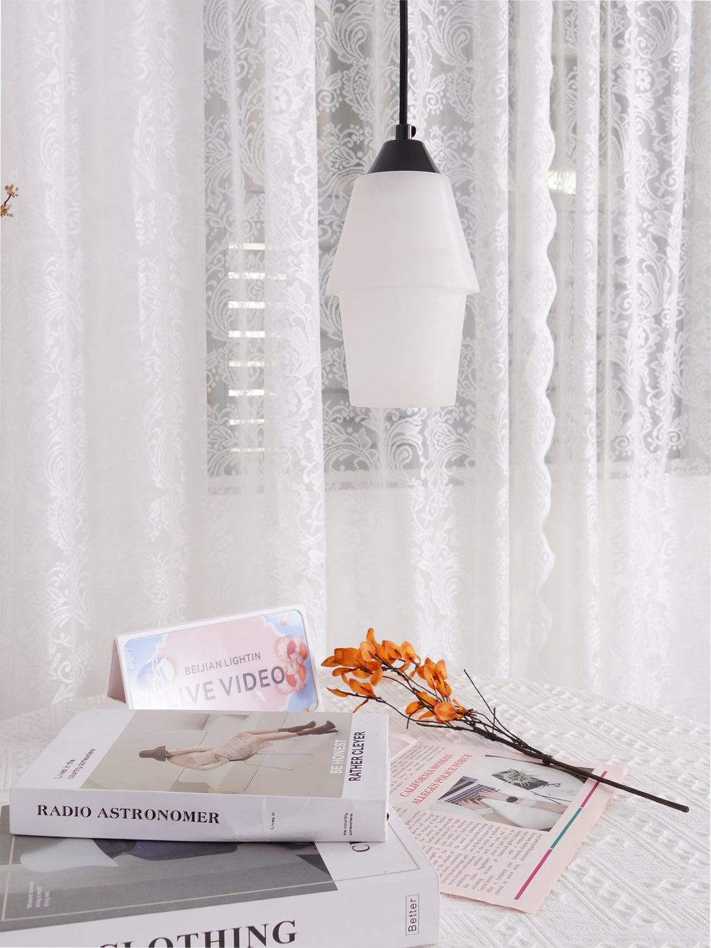 TEN MA DO Alabaster Pendant Lamp