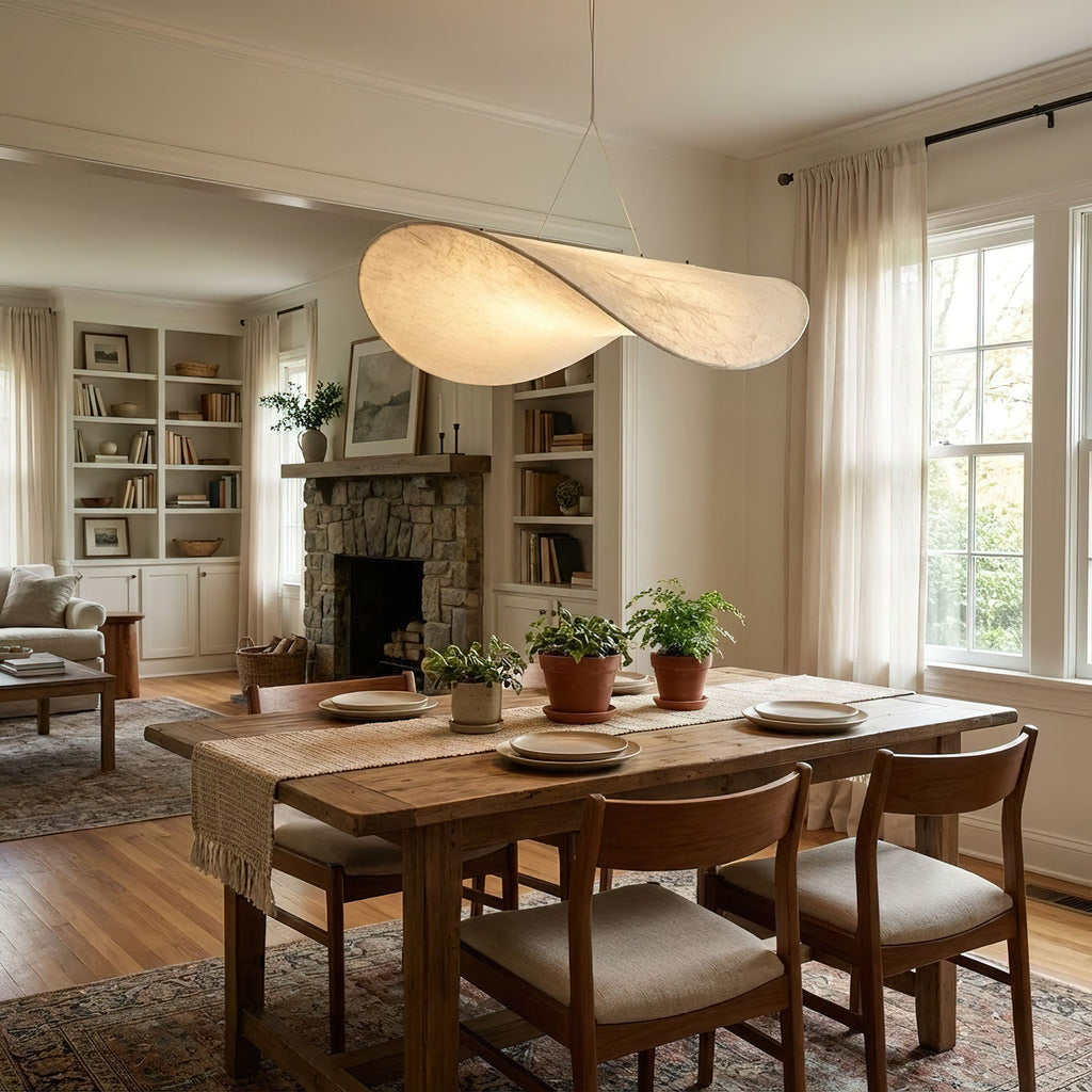 Tense Silk Pendant Light