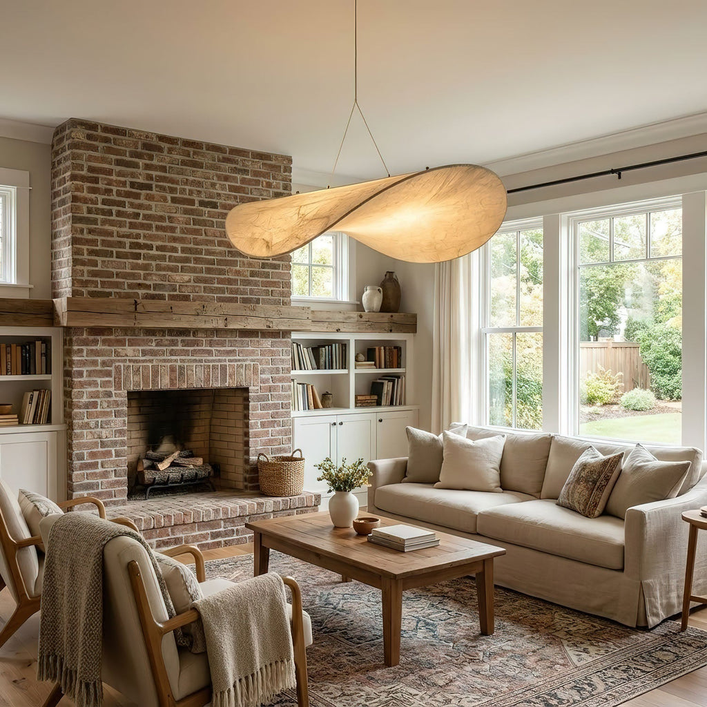 Tense Silk Pendant Light