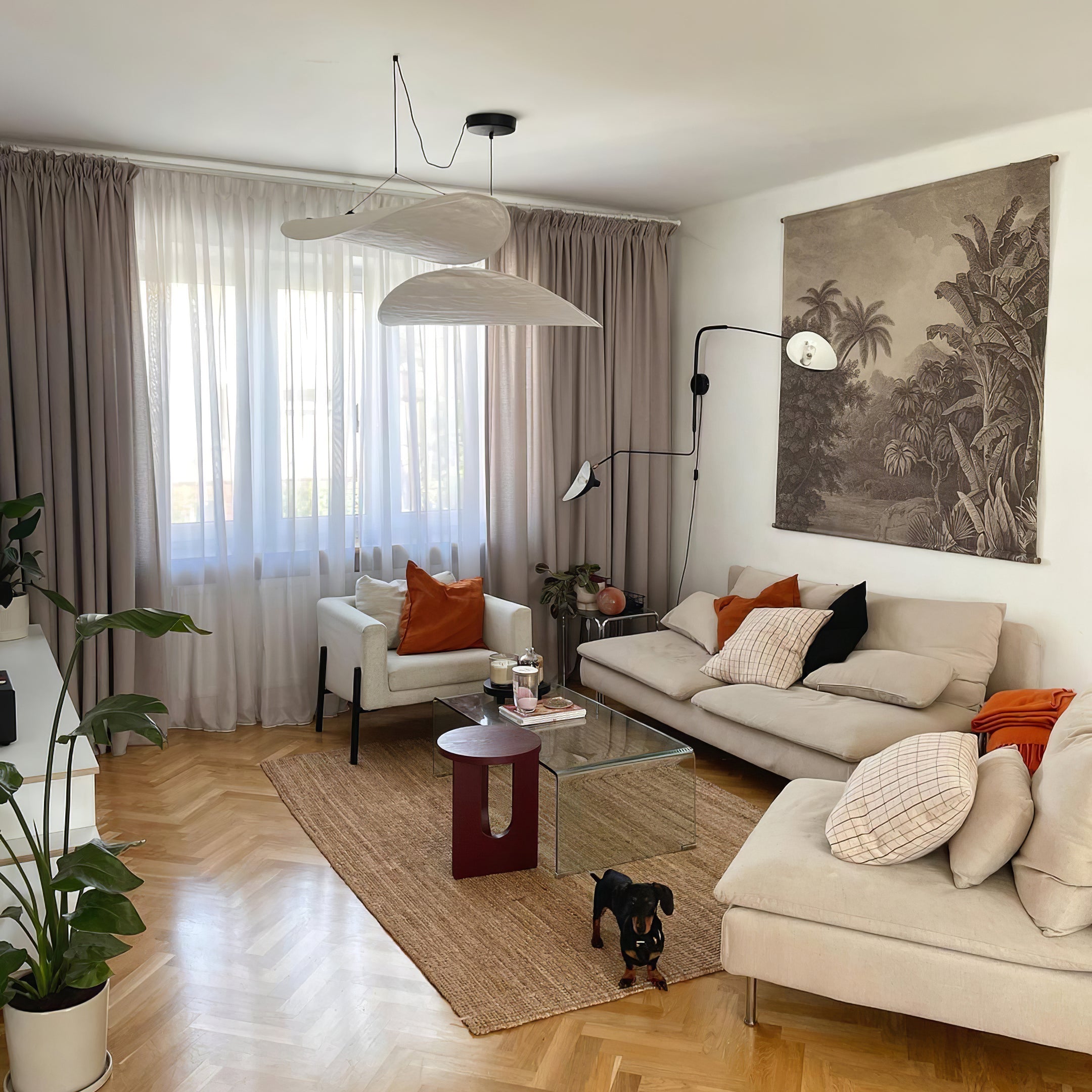 Lampă pandantiv tensionată Swag