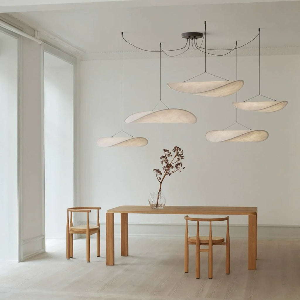 Tense Silk Pendant Light