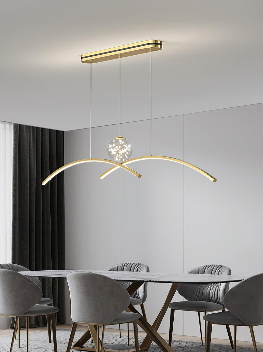 Lampă suspendată liniară Thurston