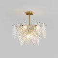 Tiered Carved Glass Chandelier - Vakkerlight