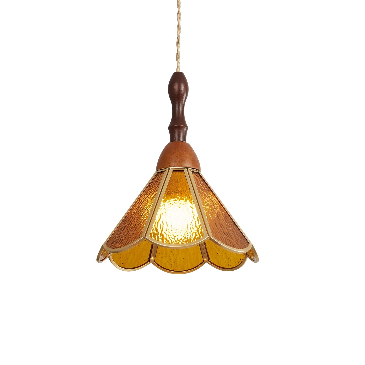 Lampă suspendată Tiffany cu vitralii
