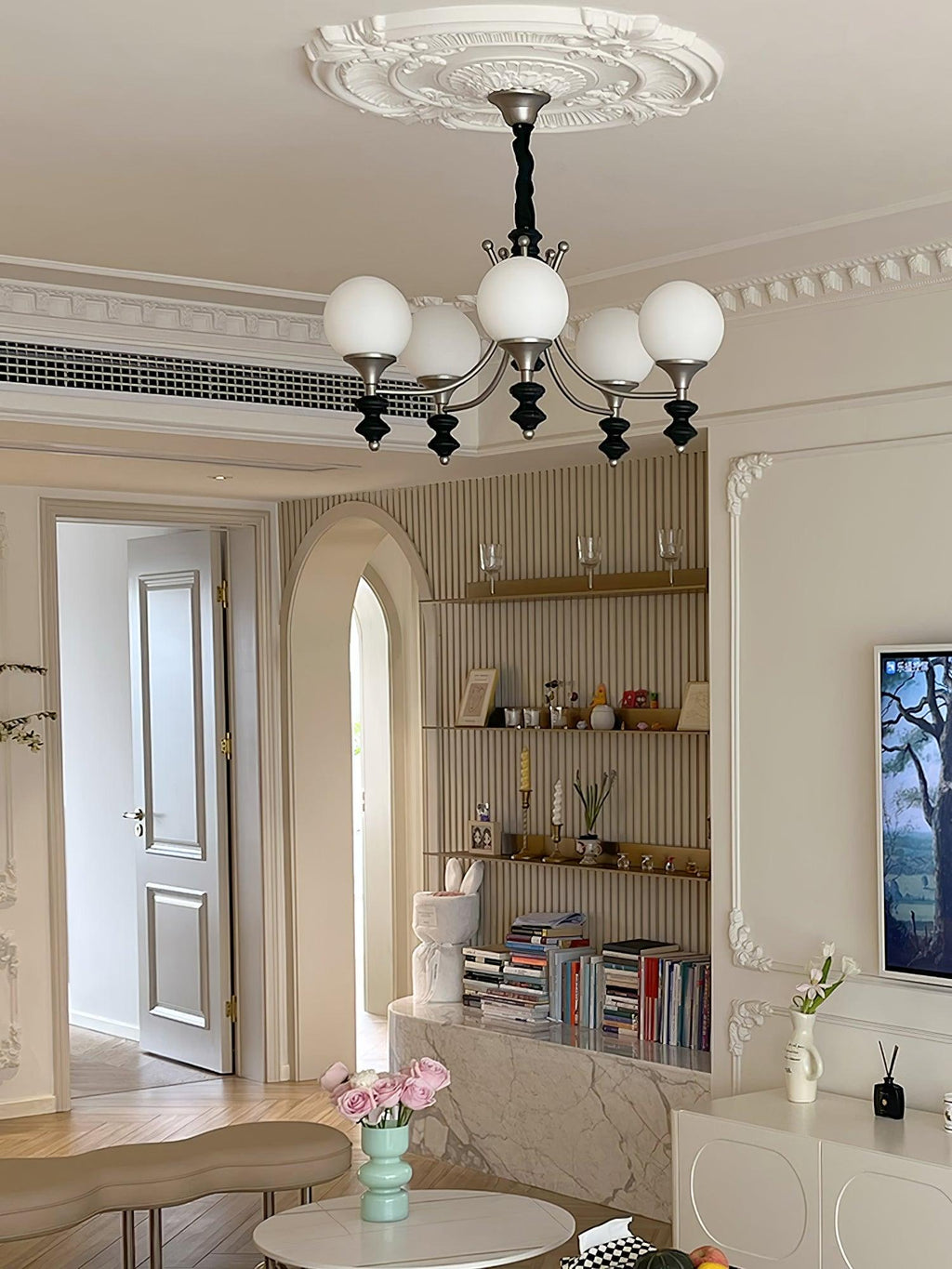 Candelabru din lemn Tina