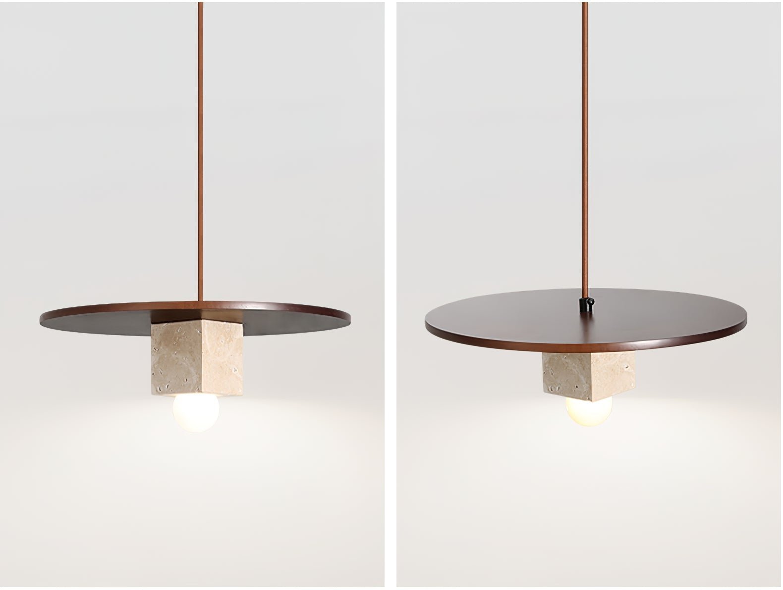 Lampă suspendată Tondo Stone Disc