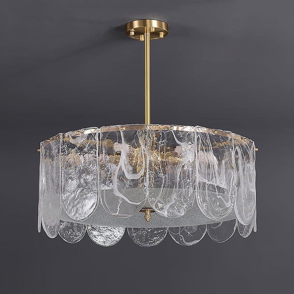 Traditional Classic Metal Glass Chandelier - Vakkerlight