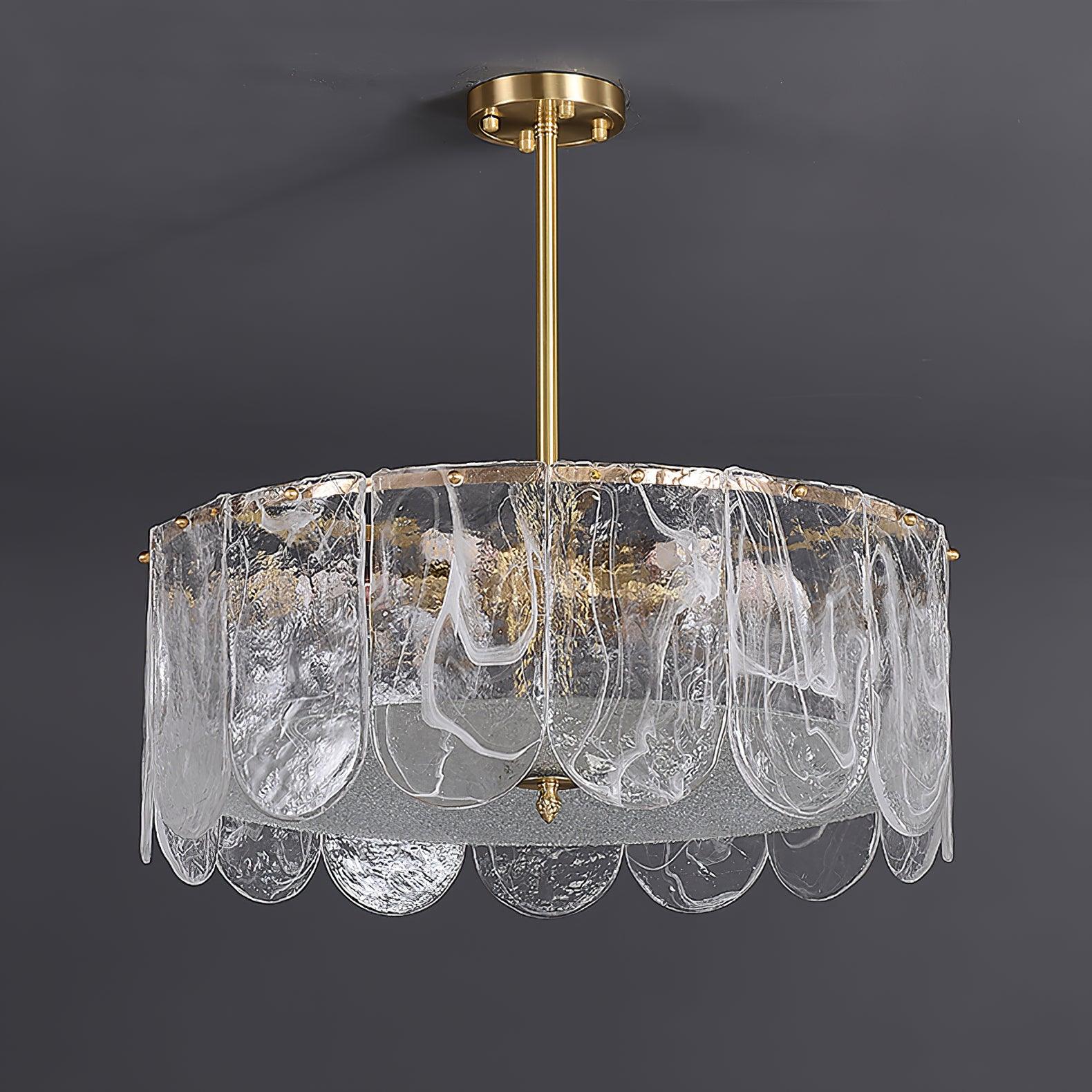 Traditional Classic Metal Glass Chandelier - Vakkerlight