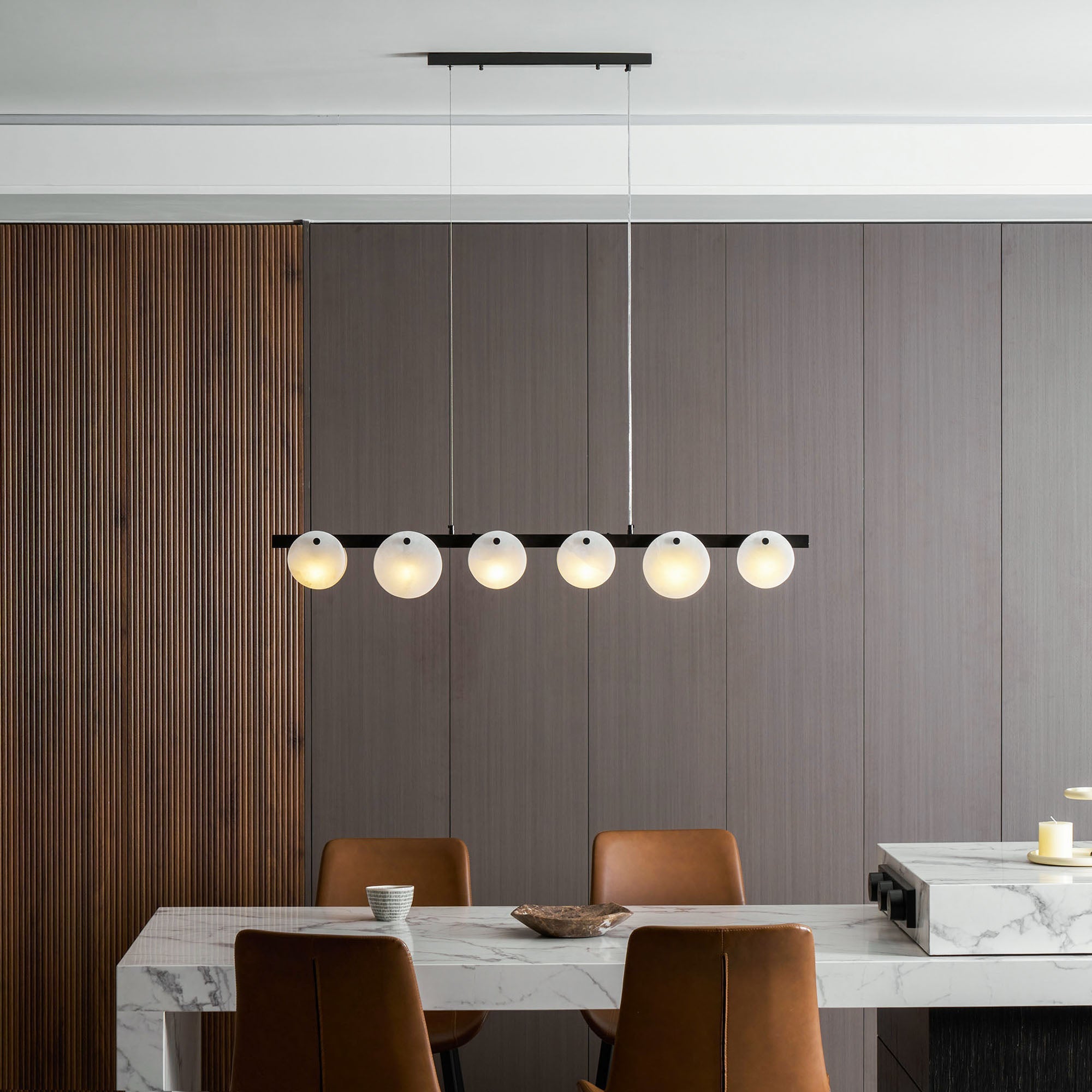 Trinidad Dining Room Alabaster Chandelier
