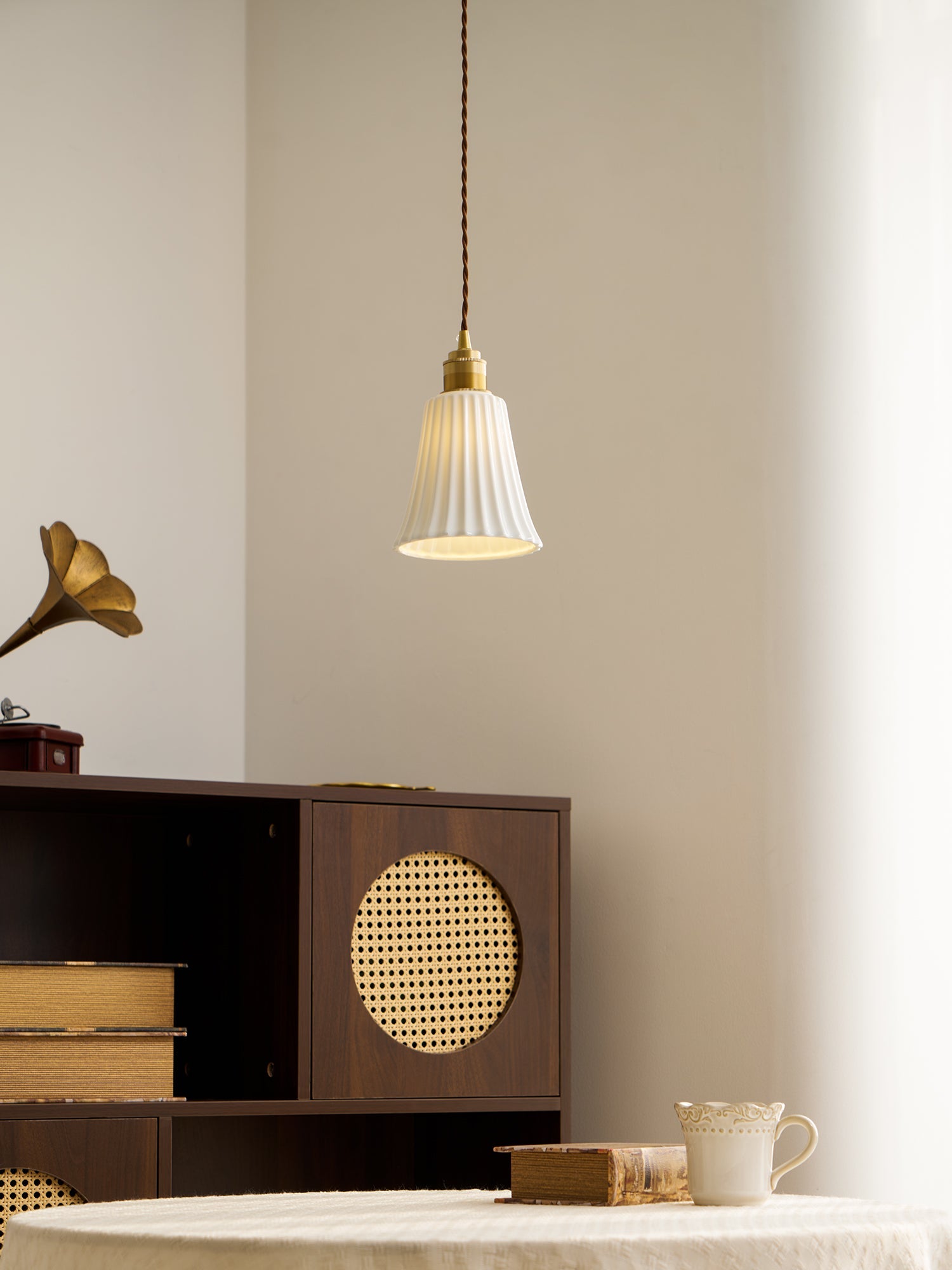 Trumpet Ceramic Pendant Light