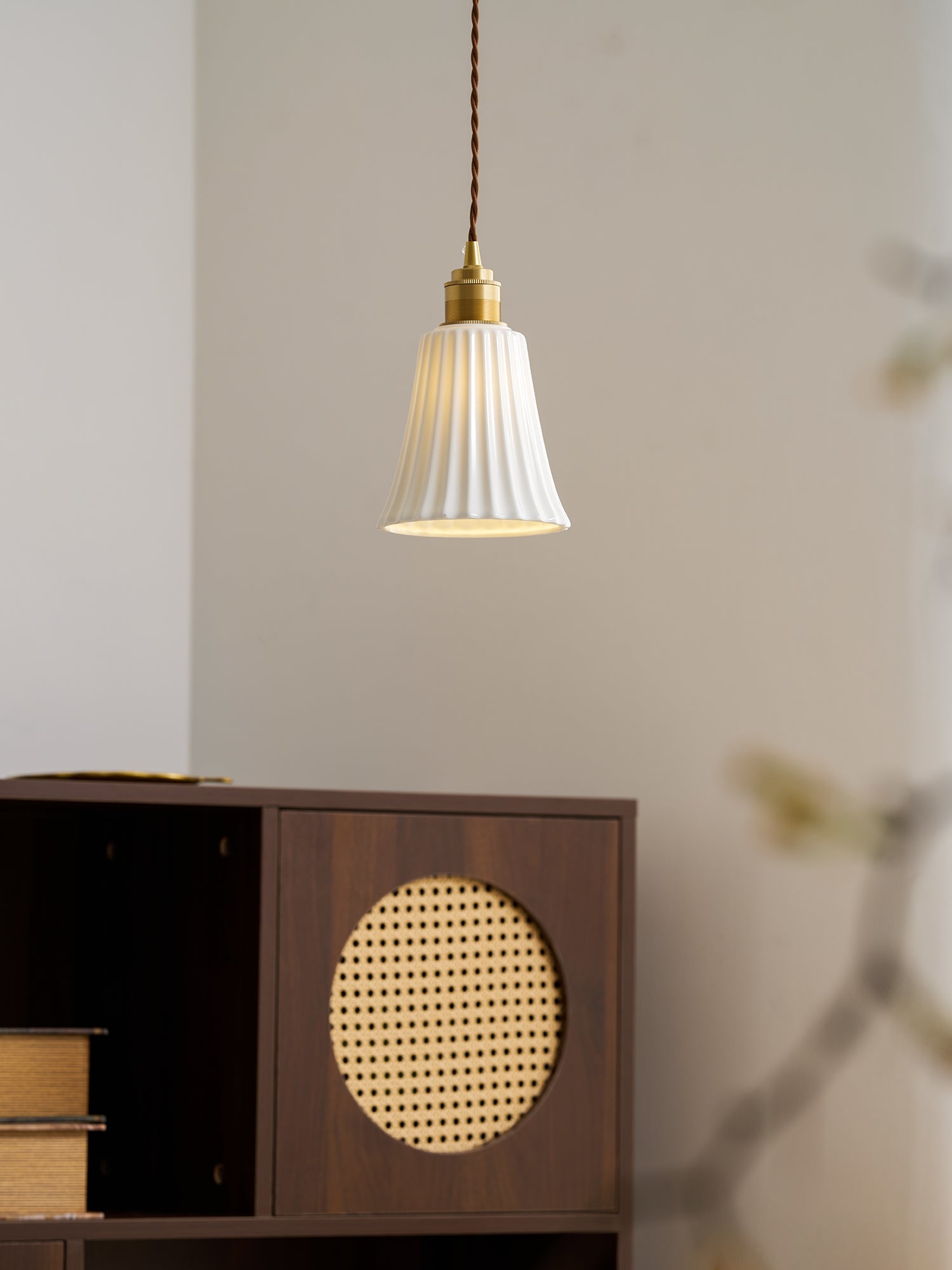 Trumpet Ceramic Pendant Light
