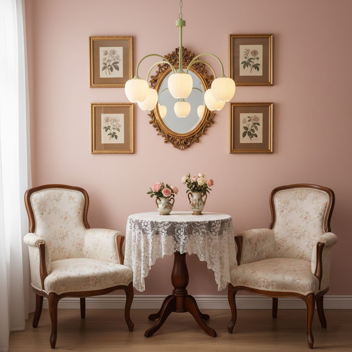 Tulip Matcha Chandelier