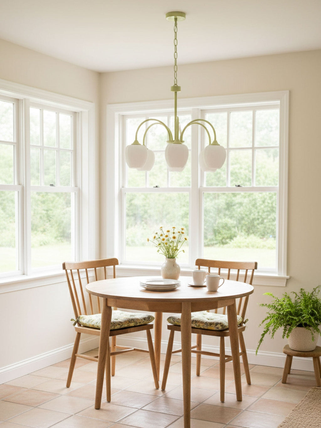 Tulip Matcha Chandelier