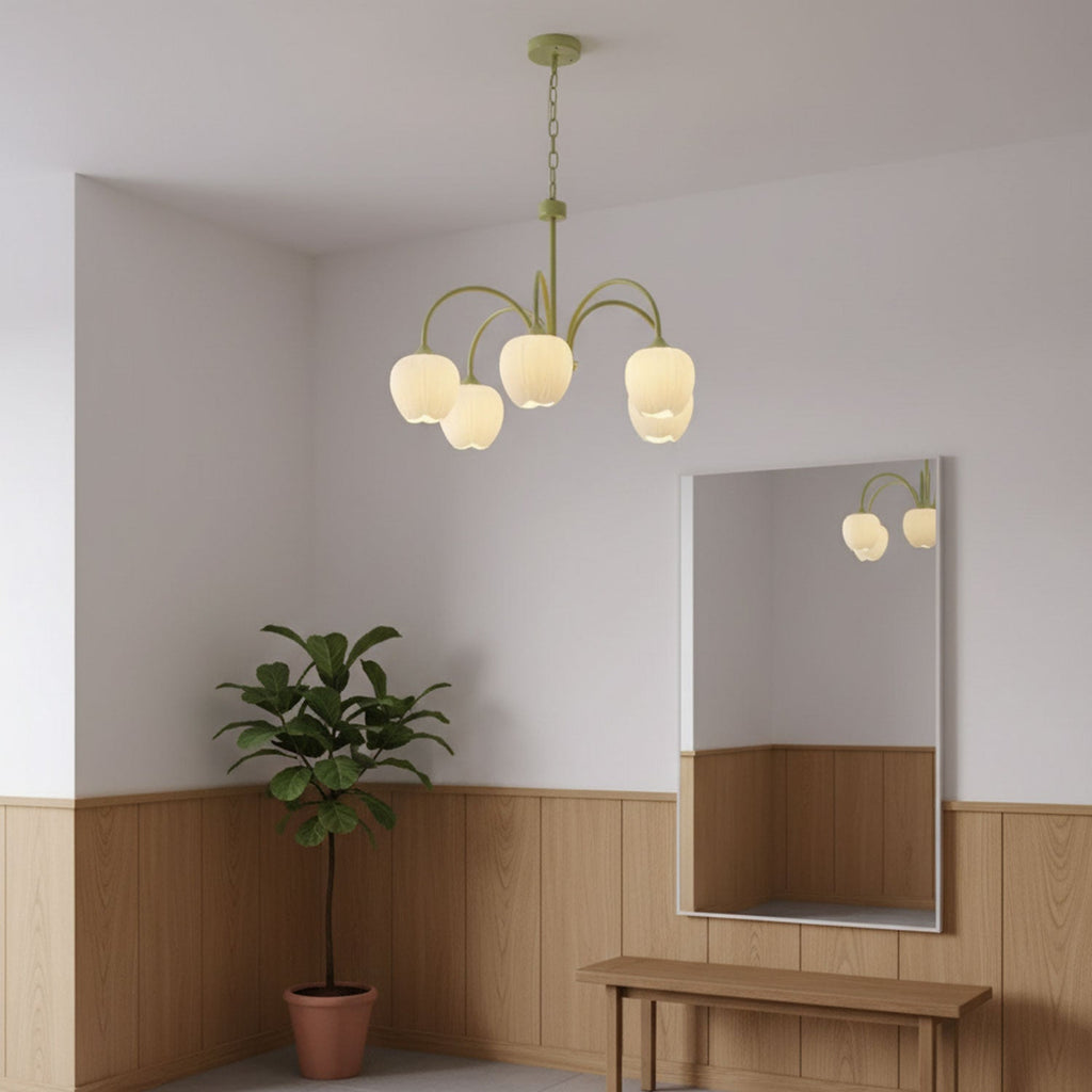 Tulip Matcha Chandelier