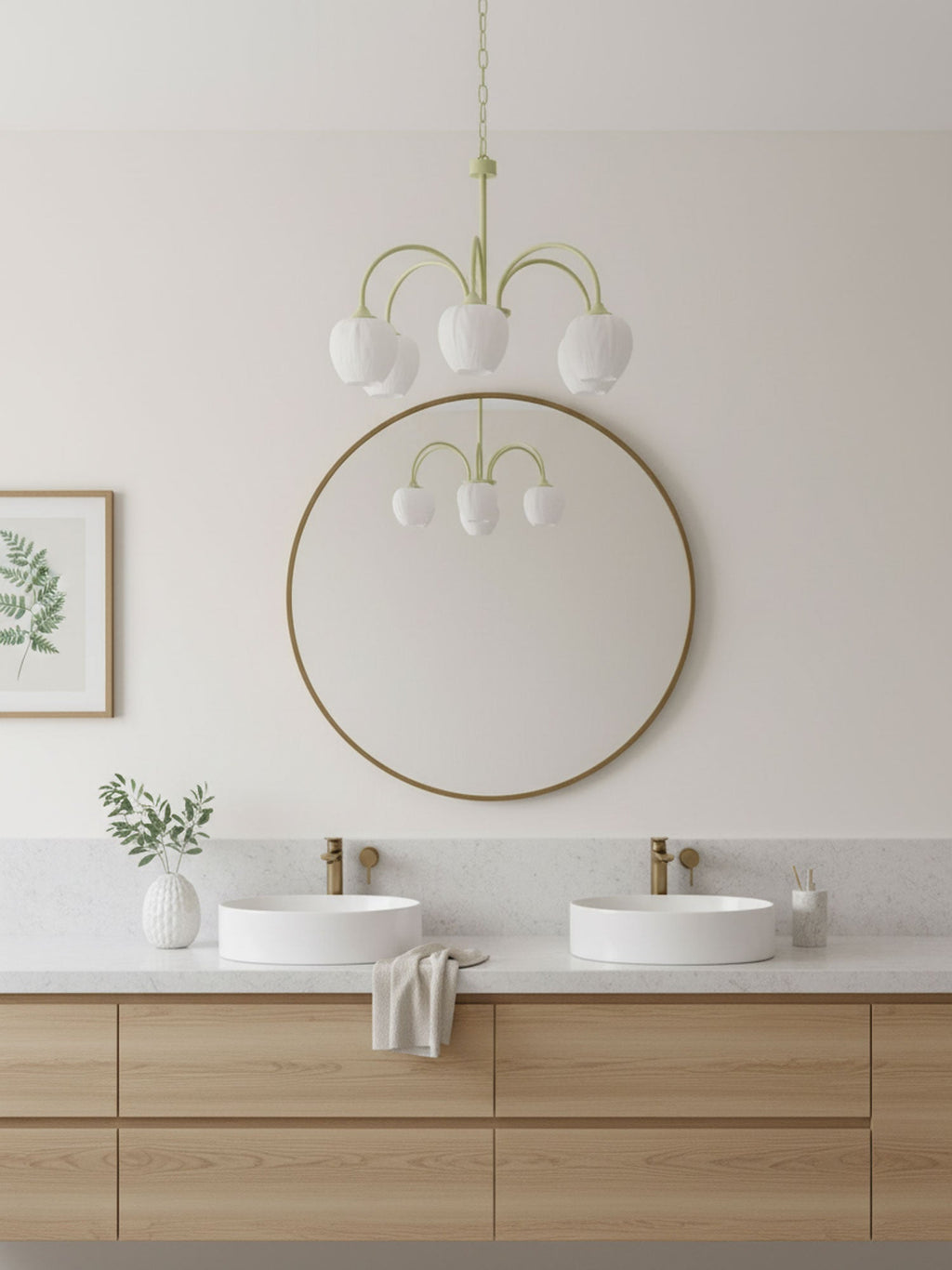 Tulip Matcha Chandelier