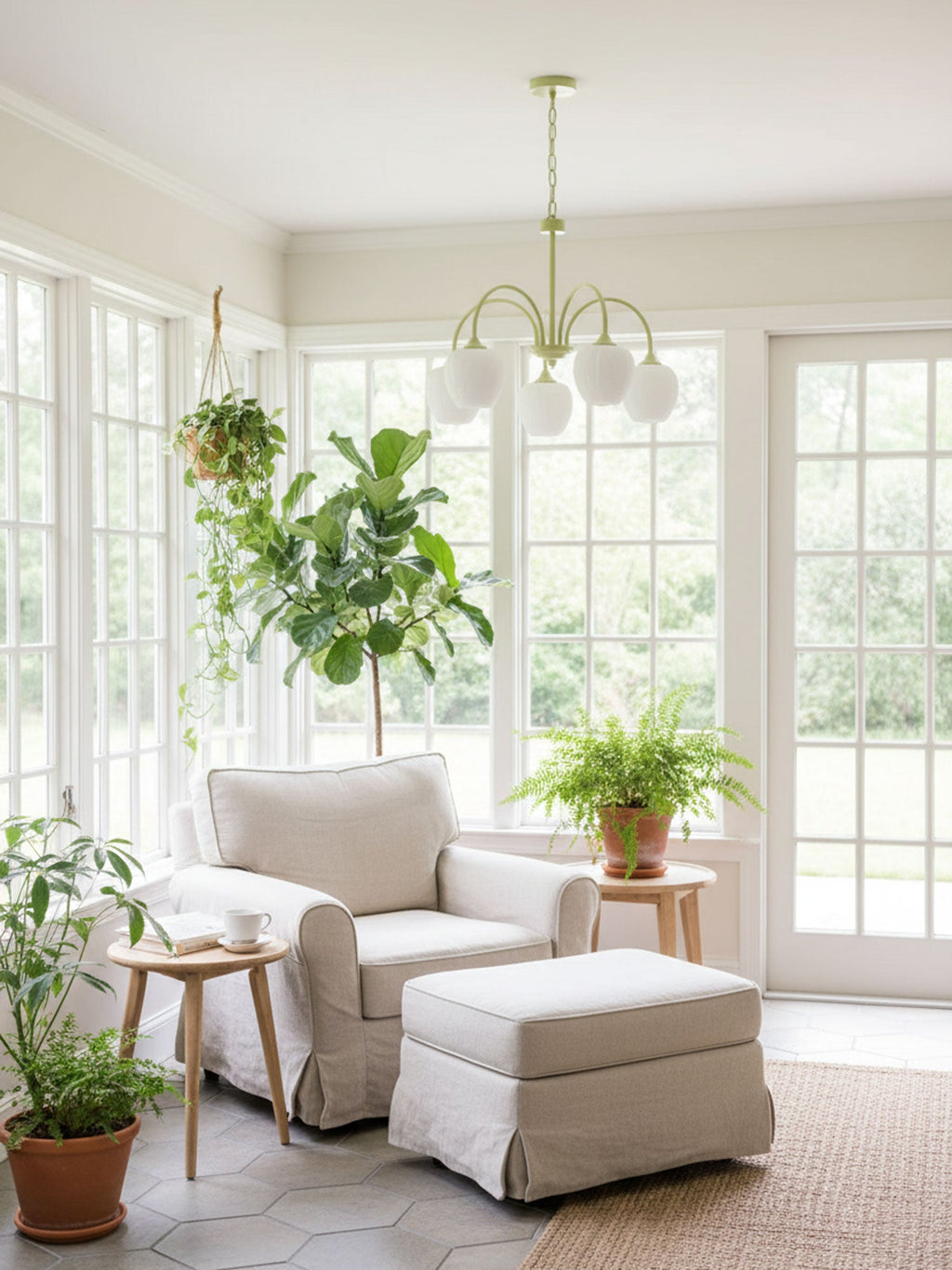 Tulip Matcha Chandelier