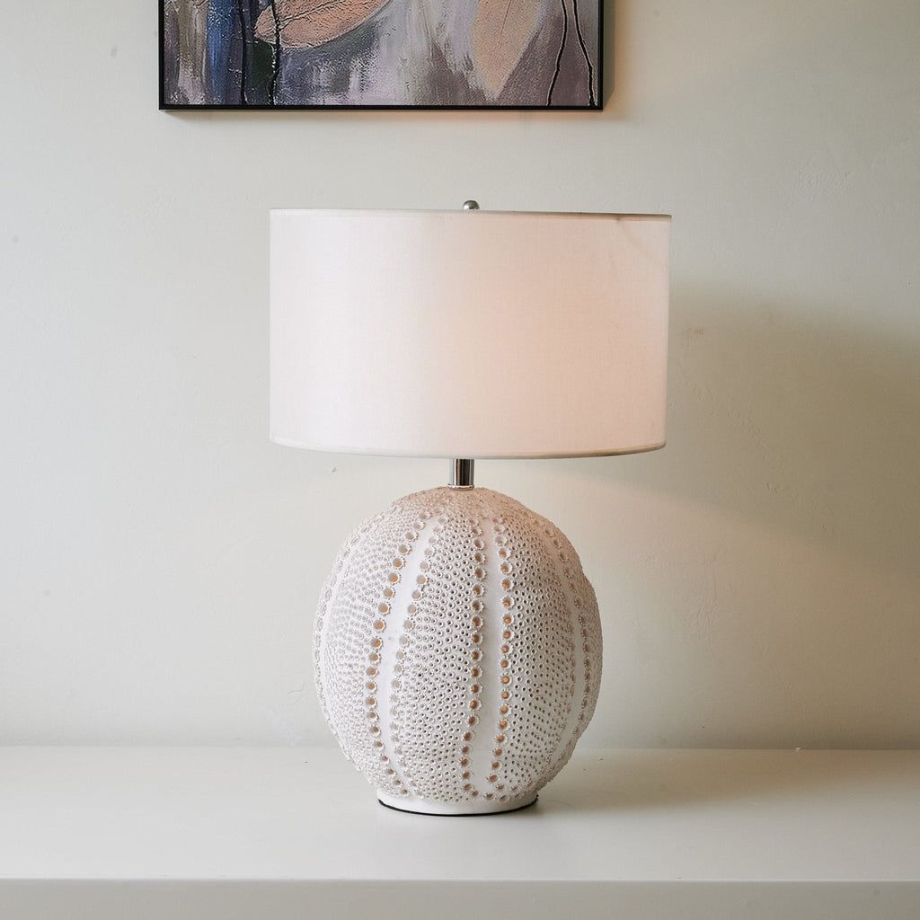 Lampă de masă din ceramică texturată Urchin