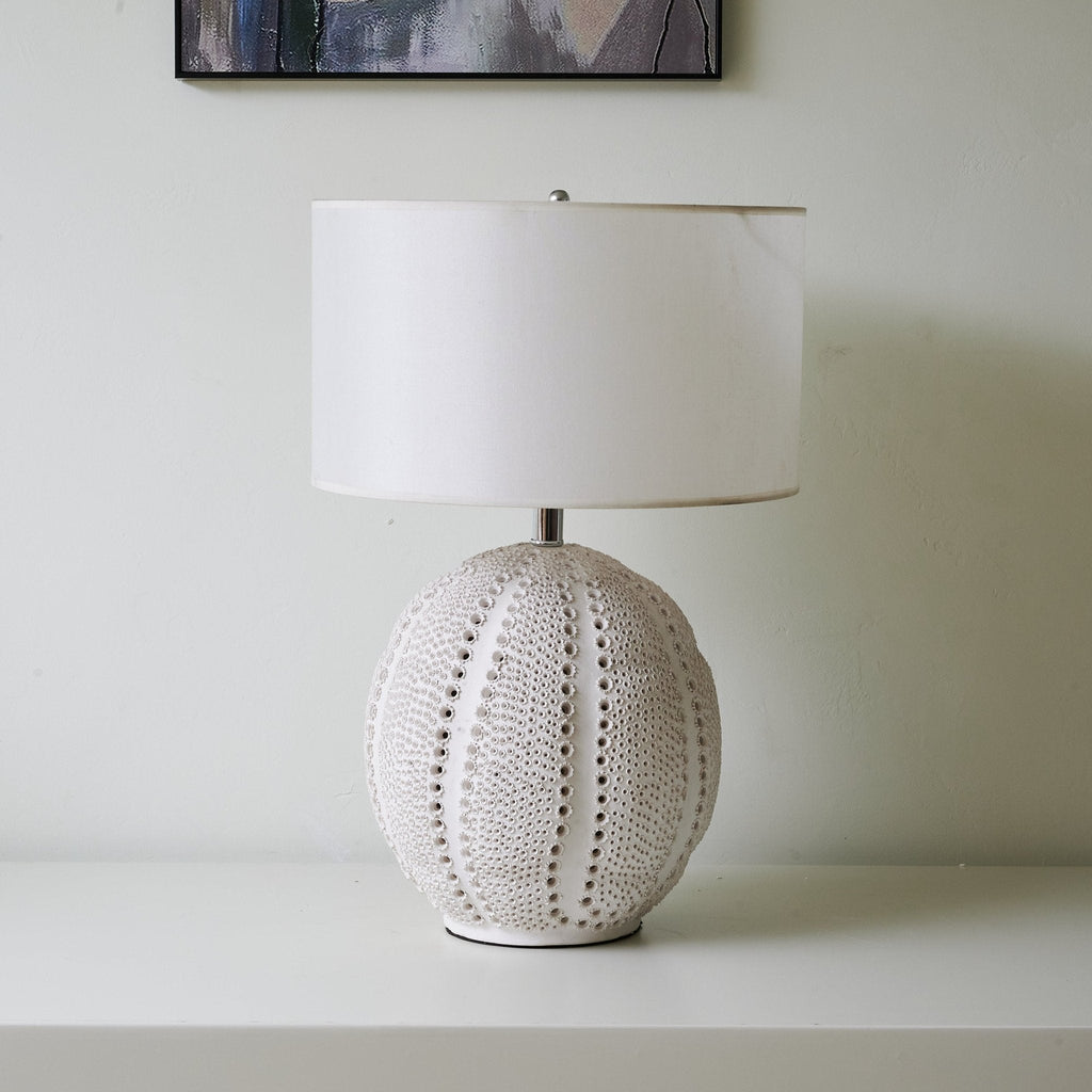Lampă de masă din ceramică texturată Urchin
