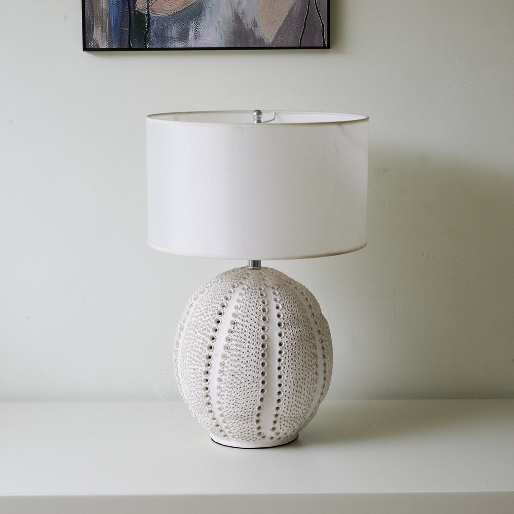 Lampă de masă din ceramică texturată Urchin