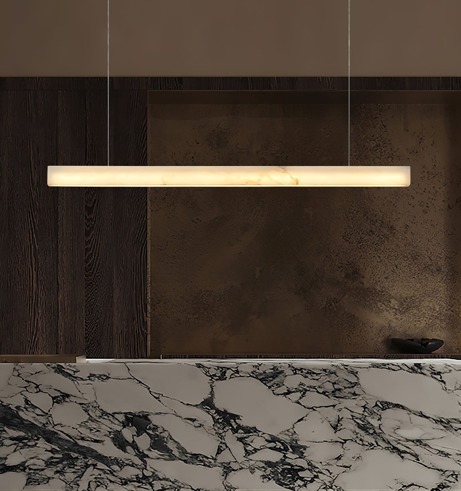 Lampă suspendată Velmore Linea Alabaster