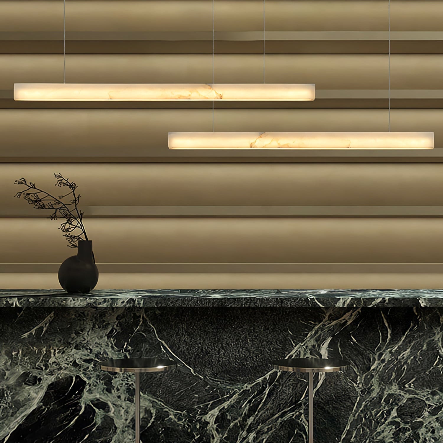 Lampă suspendată Velmore Linea Alabaster