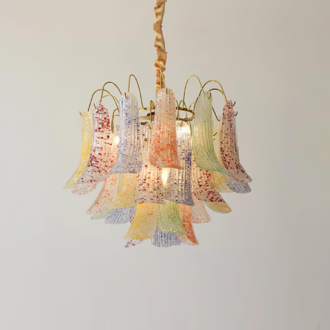 Venini Colorful Murano Glass Chandelier - Vakkerlight