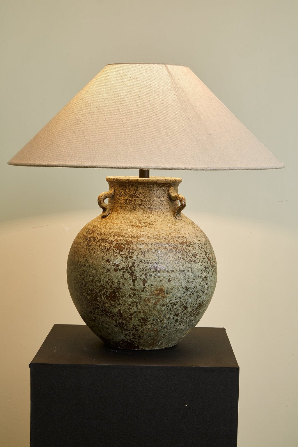 Lampă de masă cu mâner Verdigris