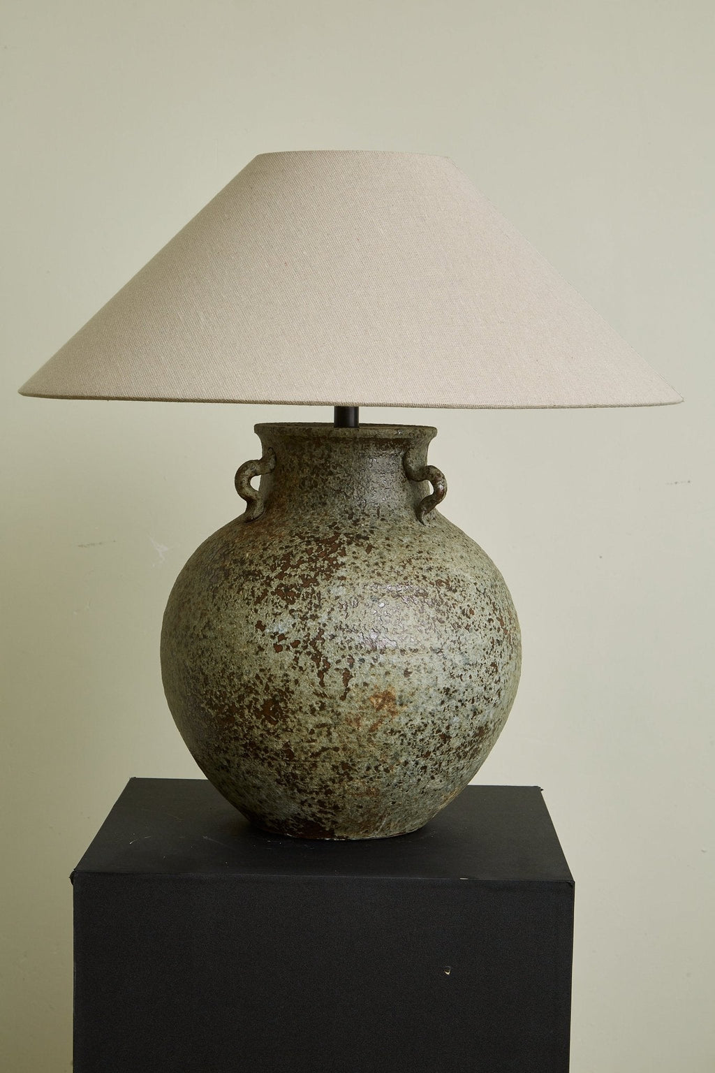 Lampă de masă cu mâner Verdigris