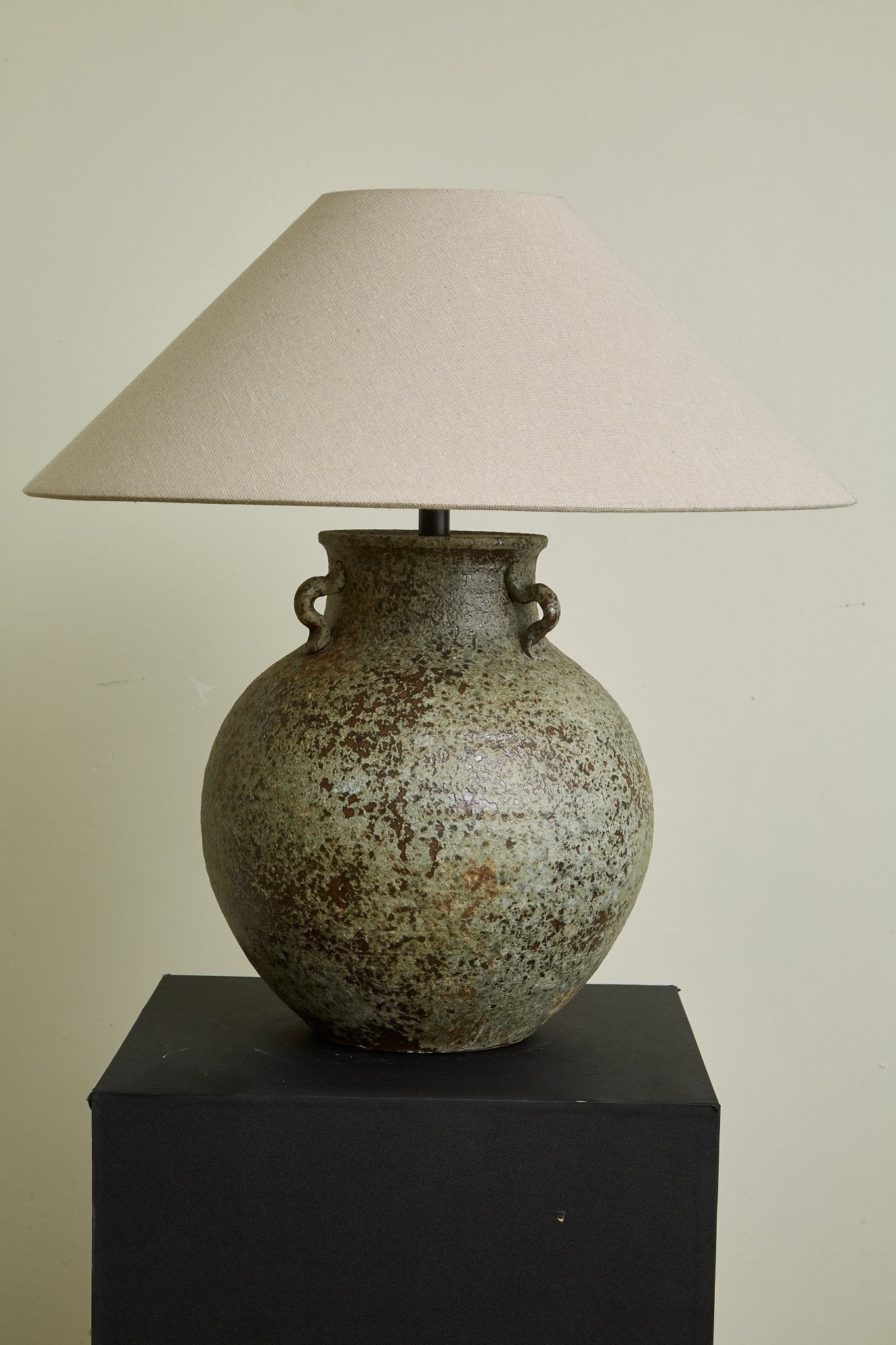 Lampă de masă cu mâner Verdigris