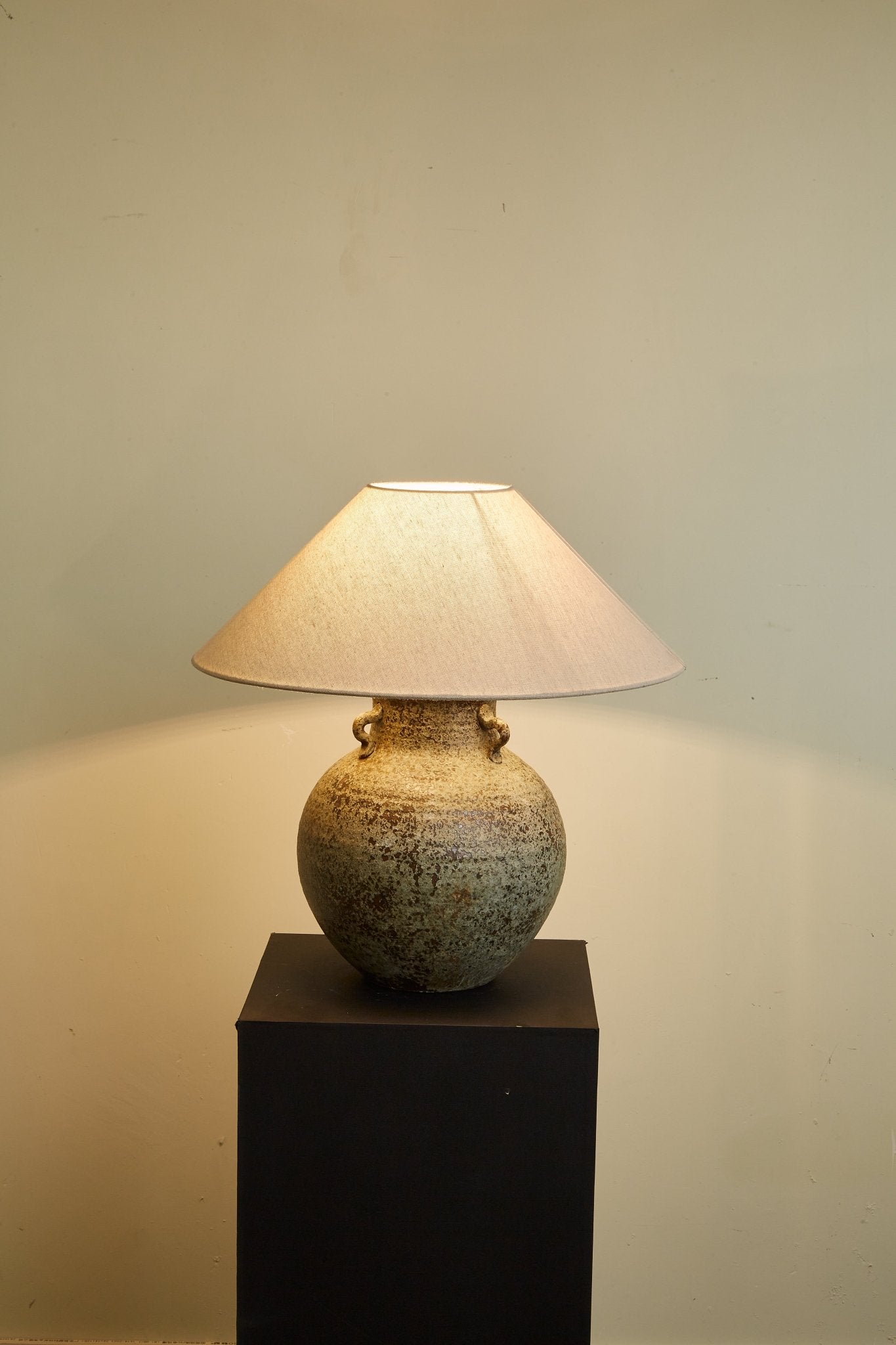 Lampă de masă cu mâner Verdigris
