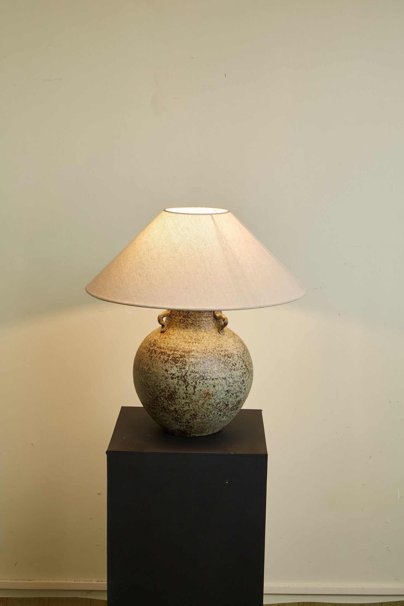 Lampă de masă cu mâner Verdigris