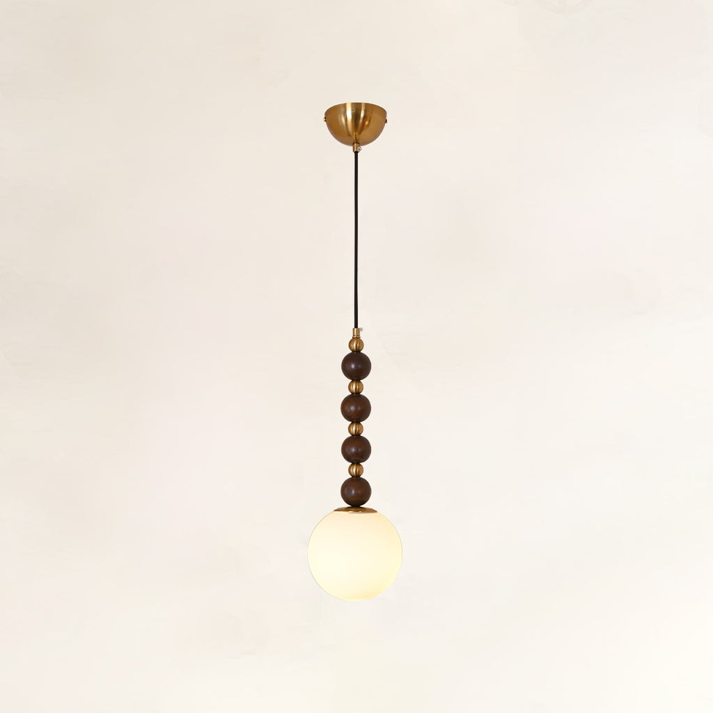 Vertical Walnut Balls Pendant Lamp - Vakkerlight