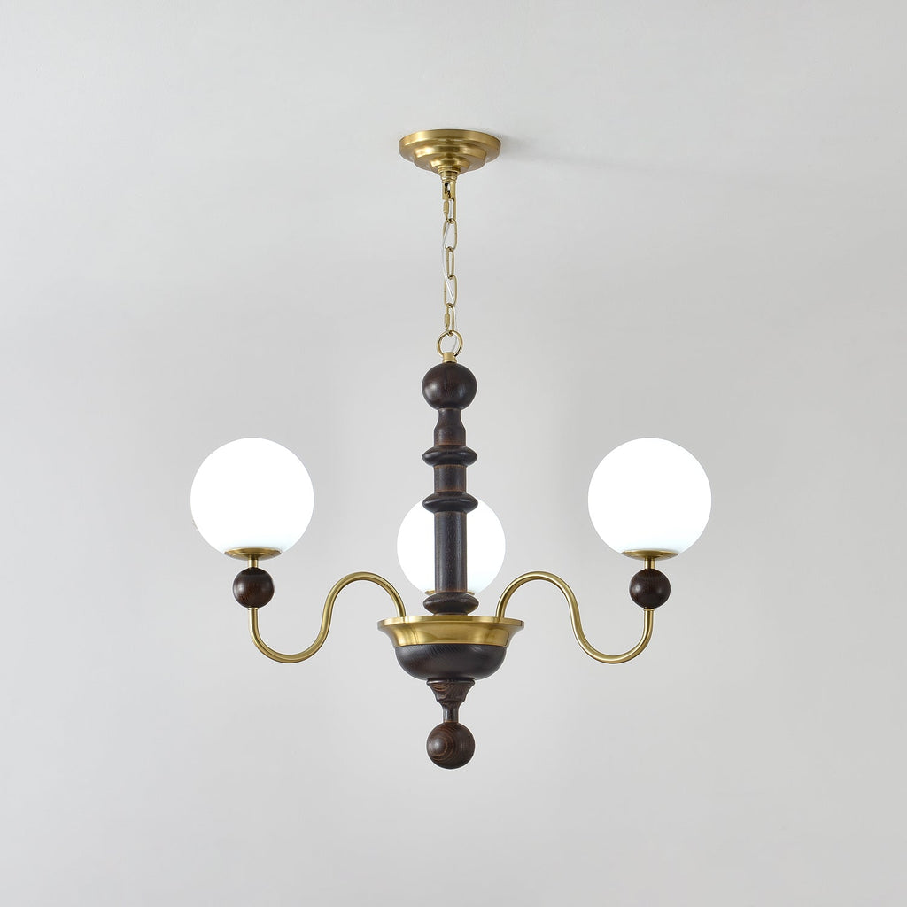 Vintage Curved Sphere Chandelier
