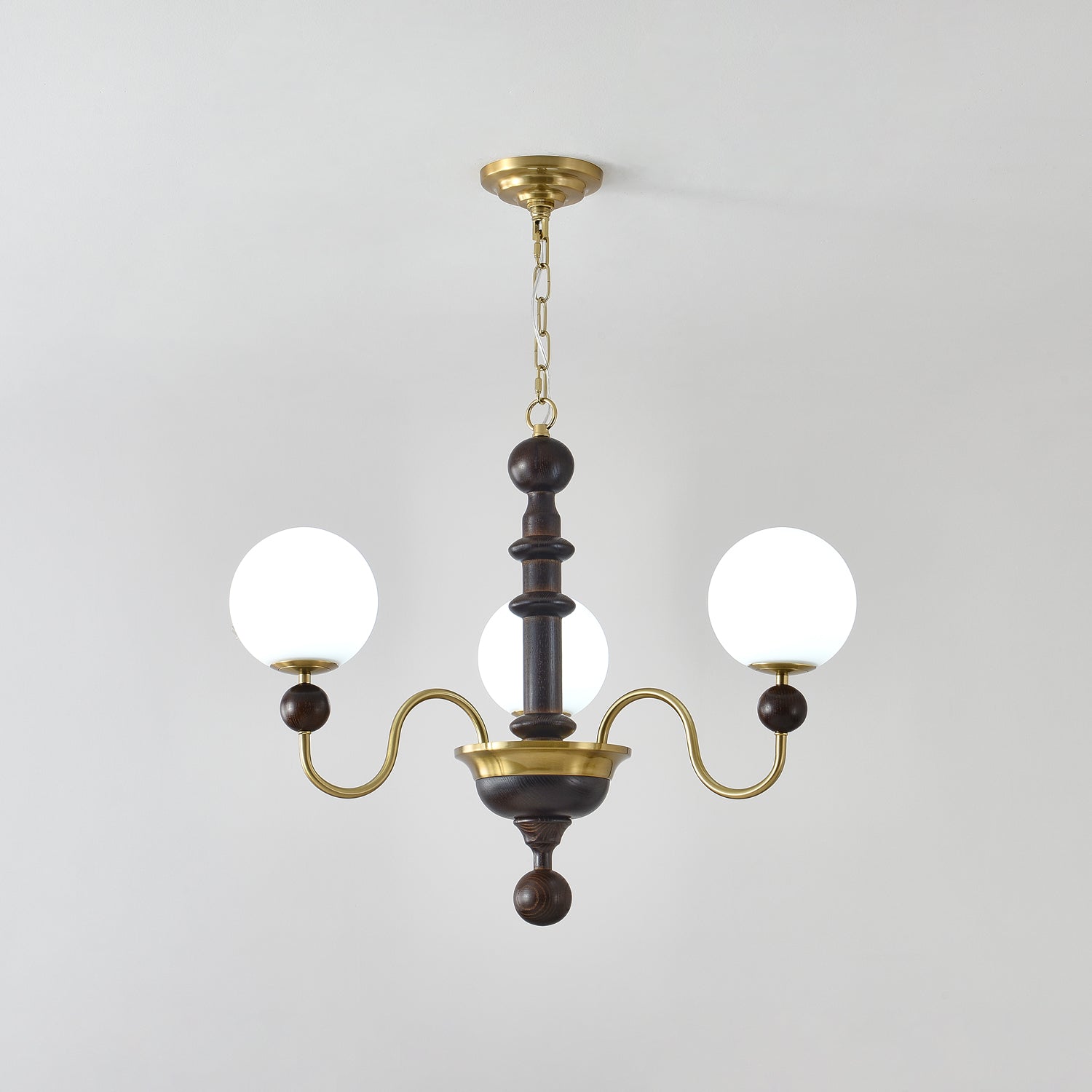 Vintage Curved Sphere Chandelier