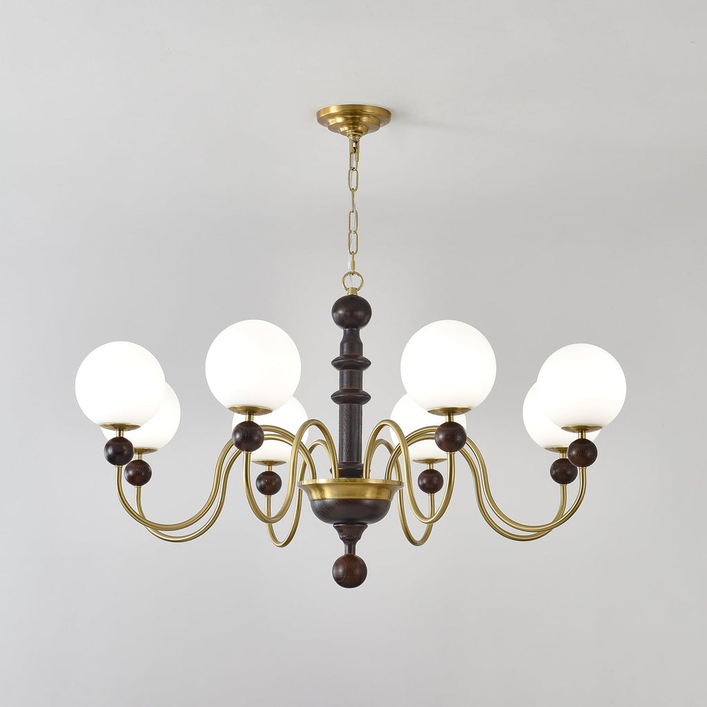 Vintage Curved Sphere Chandelier